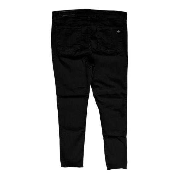 RAG & BONE Wiley Capri Black Skinny Raw Step Hem Cut 17364 Style W1526O377 sz 29 - Picture 4 of 9